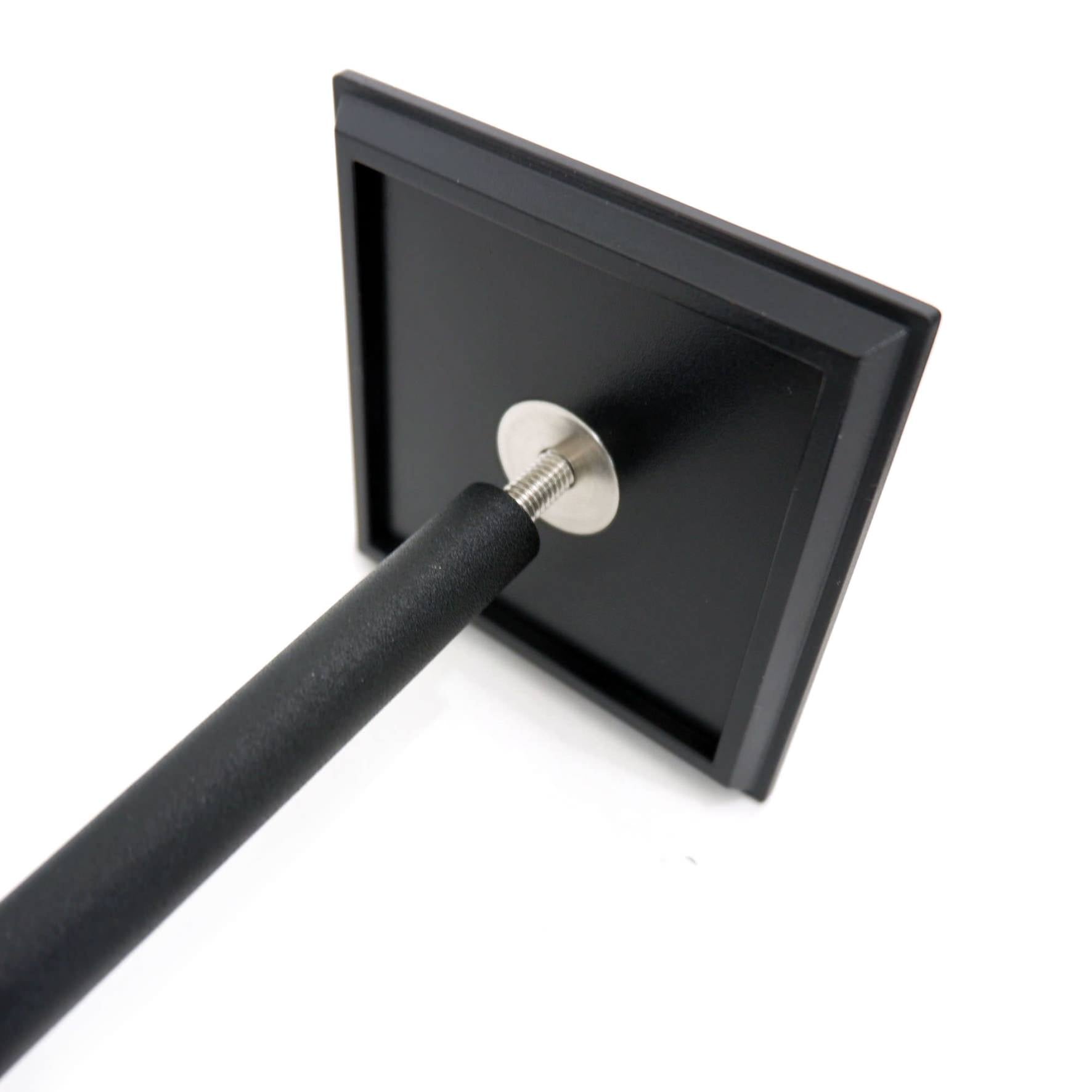 トイレブラシ｜40510 CARVO MB 壁設置タイプ トイレ掃除 長さ41.7cm ケース幅8cm 奥行き10.2cm 18/10ステンレス製 マットブラック SP50