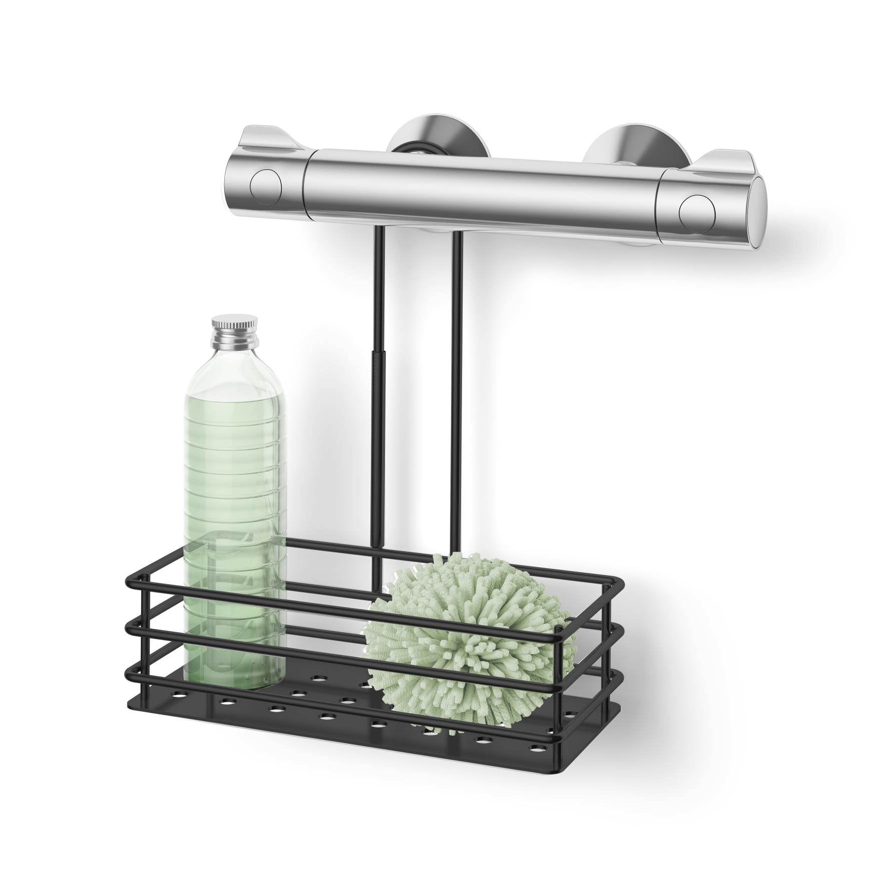 シャワーバスケット｜40526 IPARO MB バスラック バスルームラック 洗面収納 幅25.5cm 高さ31.5cm 奥行き14cm 18/10ステンレス製 マットブラック SP50