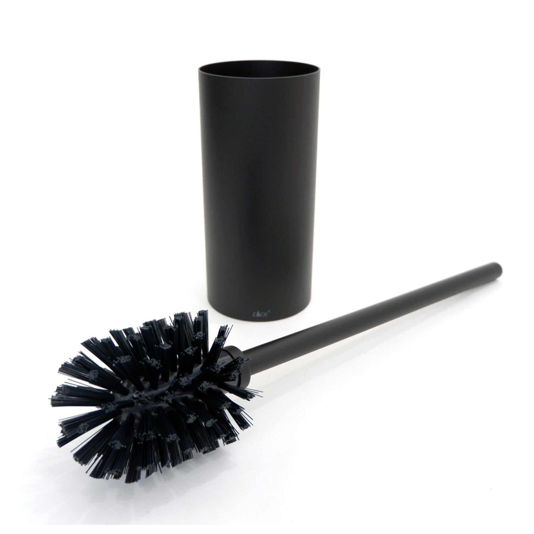 トイレブラシ｜40571 LINEA MB 壁設置タイプ トイレ掃除 長さ45cm ケース直径9cm 18/10ステンレス製 マットブラック SP50