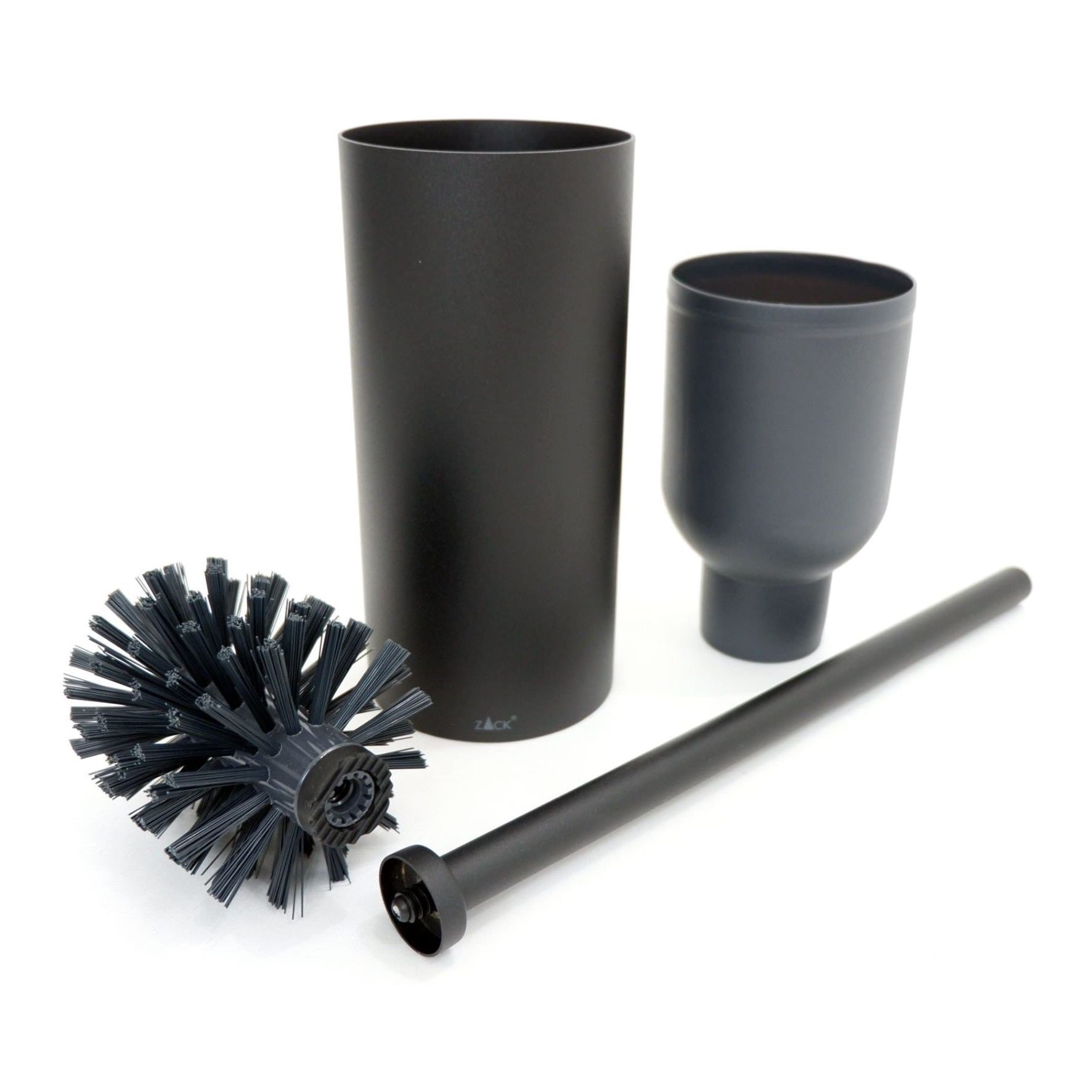 トイレブラシ｜40571 LINEA MB 壁設置タイプ トイレ掃除 長さ45cm ケース直径9cm 18/10ステンレス製 マットブラック SP50