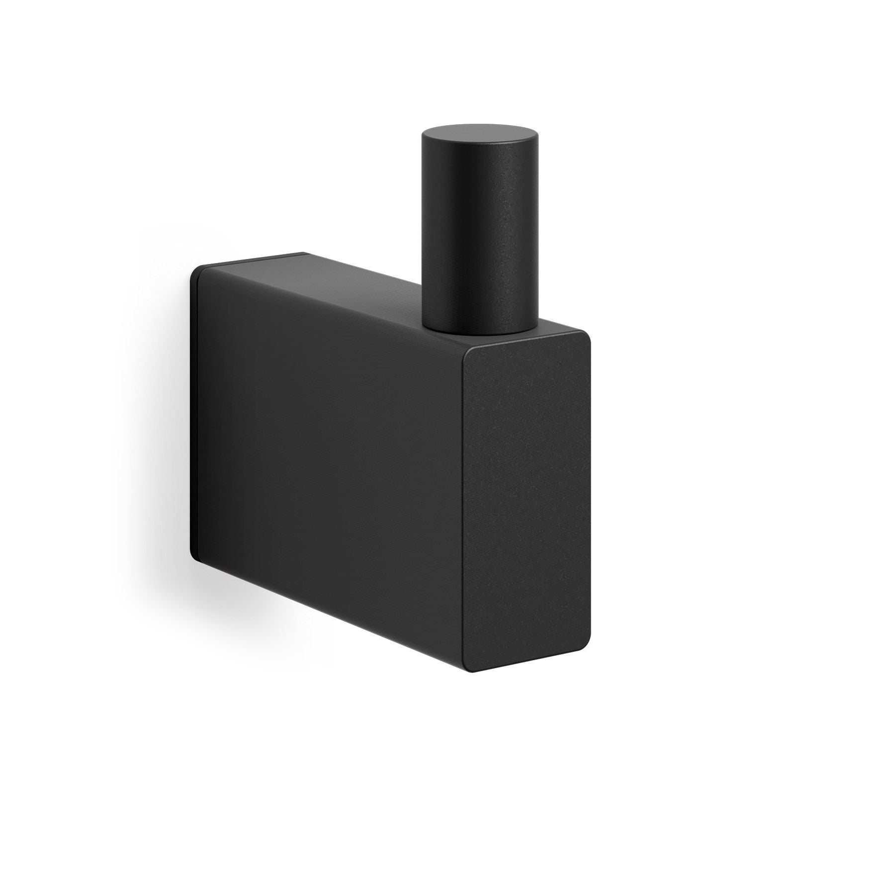 タオル掛け｜40580 LINEA MB タオルフック シングルタオルフック シングルフック 1枚掛け 壁設置タイプ 高さ4.8cm 奥行き4.7cm 幅1.5cm 18/10ステンレス製 マットブラック SP50