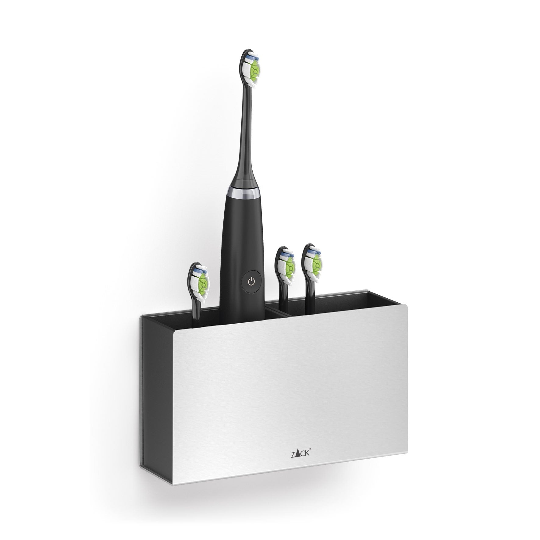 歯ブラシホルダー｜40605 POTES HL 歯ブラシ 洗えるホルダー 衛生的 洗面収納 壁設置タイプ 高さ9.5cm 幅16.5cm 奥行き5cm 18/10ステンレス製 ヘアライン仕上げ