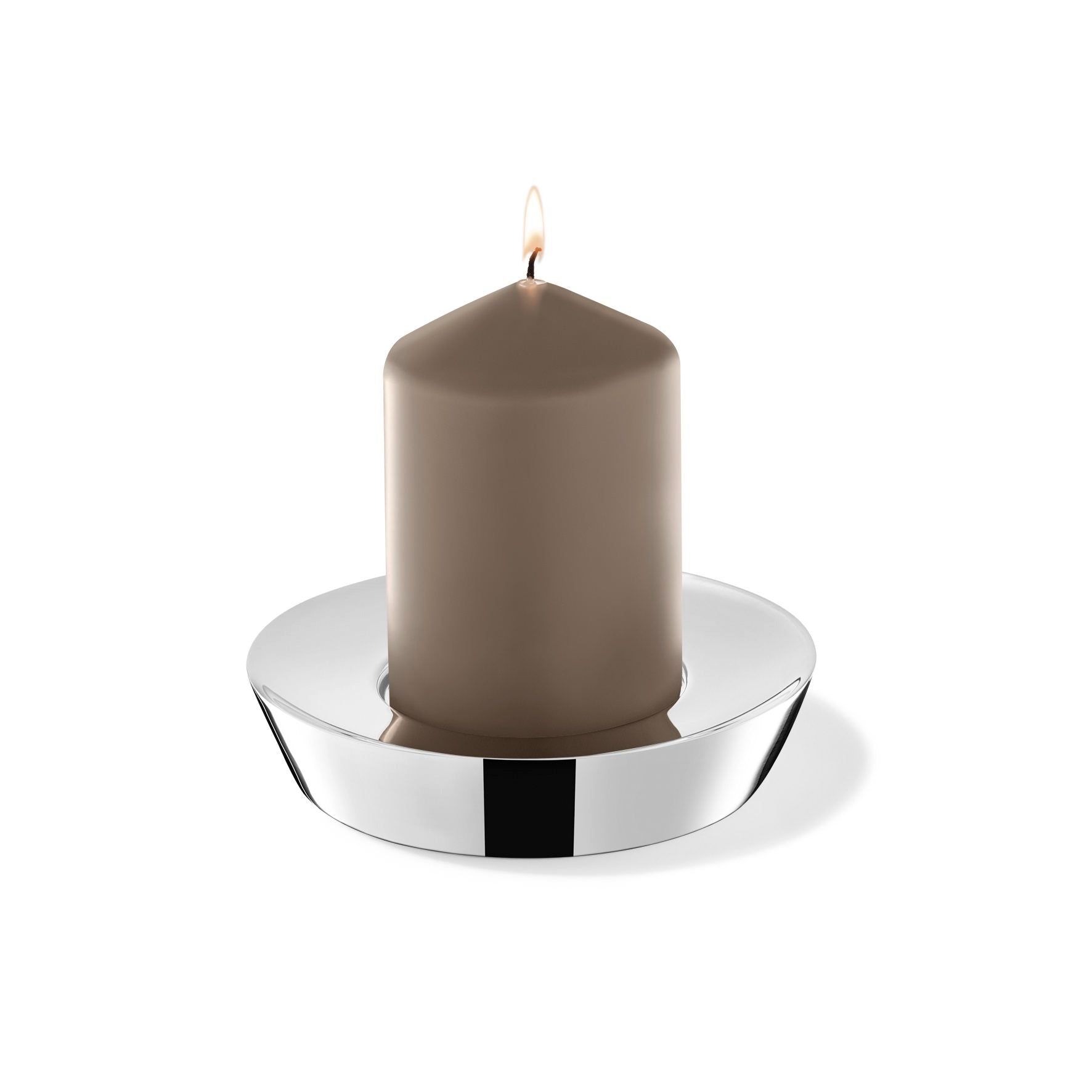 キャンドルホルダーS｜40689 CUEDO MP キャンドルスタンド キャンドル置き ろうそく立て 直径13.6cm 高さ3cm 18/10ステンレス製 ミラーポリッシュ仕上げ H2-386