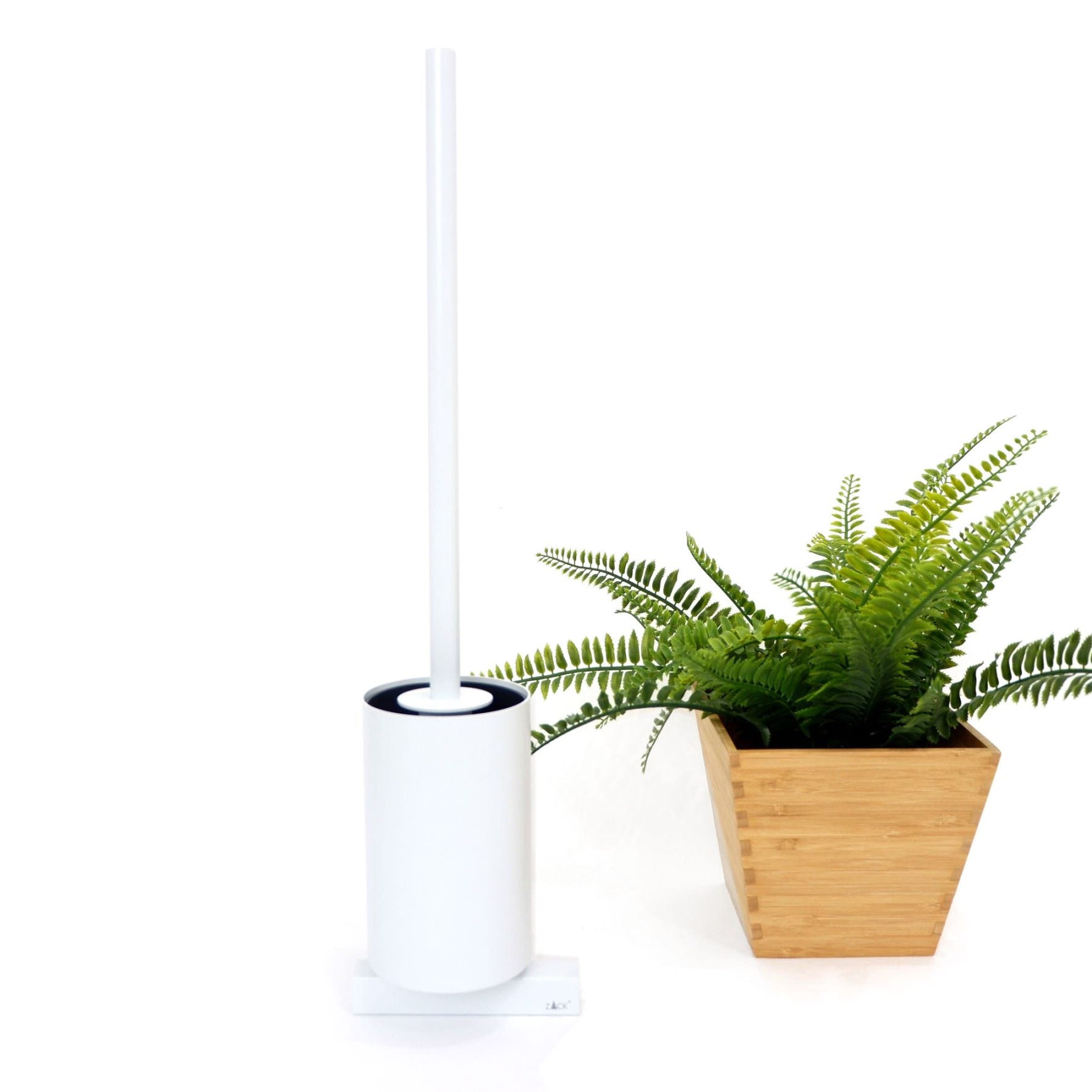 トイレブラシ｜40817 CARVO MW 壁設置タイプ トイレ掃除 長さ50.1cm ケース幅8.9cm 奥行き12.2cm 18/10ステンレス製 マットホワイト SP50