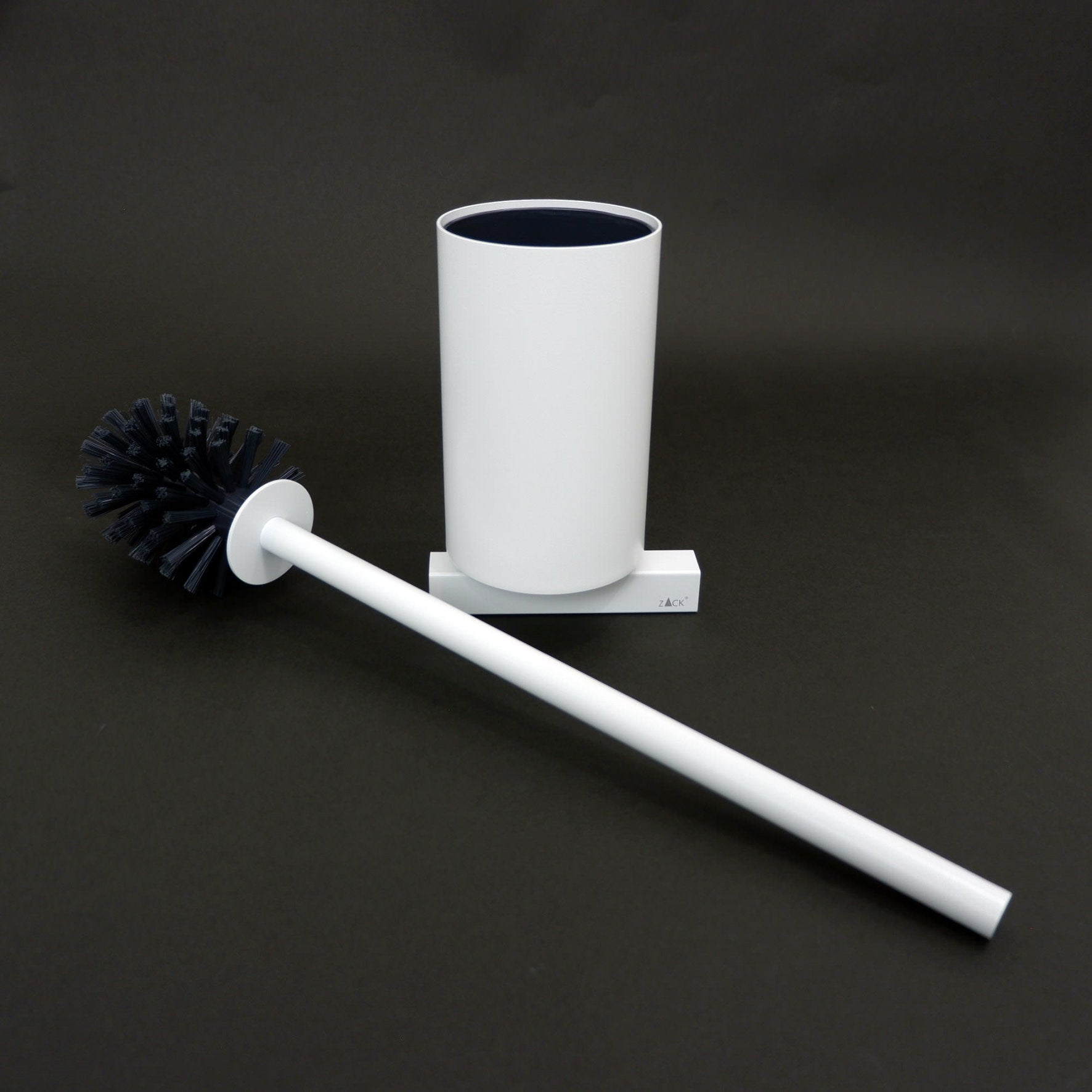 トイレブラシ｜40817 CARVO MW 壁設置タイプ トイレ掃除 長さ50.1cm ケース幅8.9cm 奥行き12.2cm 18/10ステンレス製 マットホワイト SP50