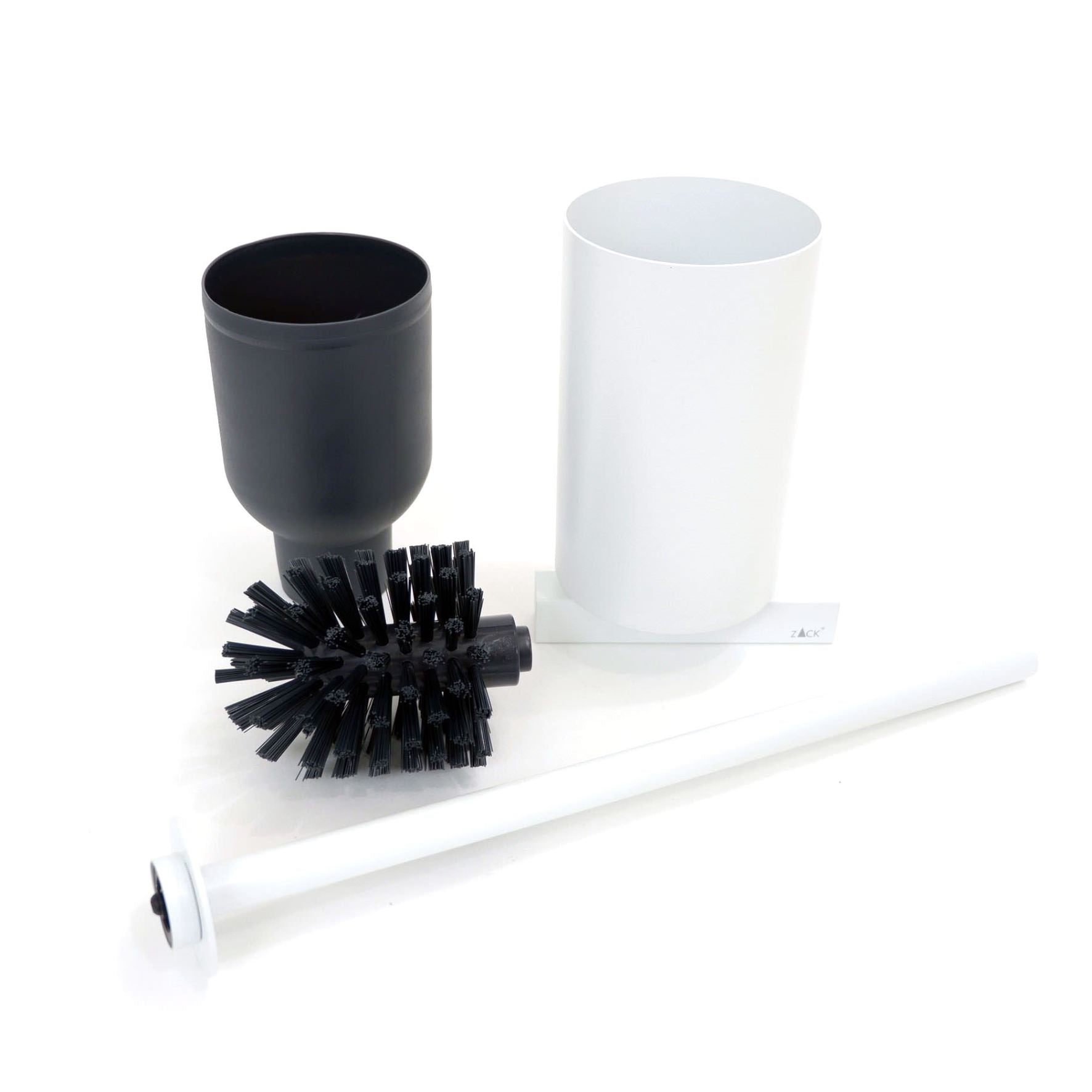 トイレブラシ｜40817 CARVO MW 壁設置タイプ トイレ掃除 長さ50.1cm ケース幅8.9cm 奥行き12.2cm 18/10ステンレス製 マットホワイト SP50