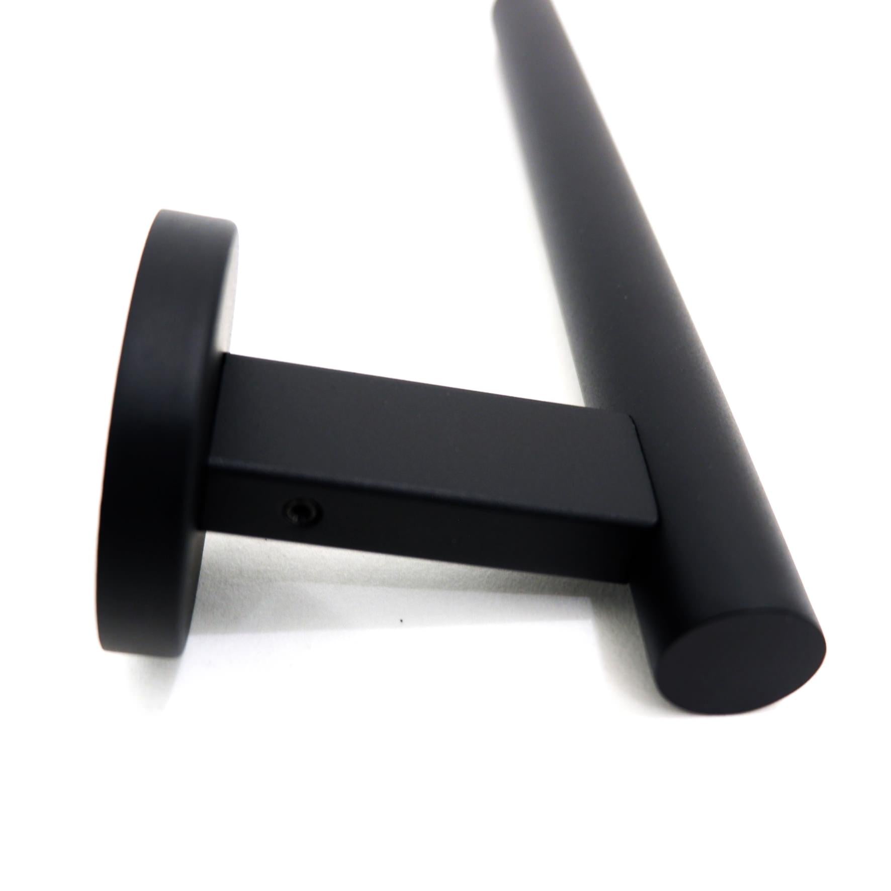 スペアトイレットペーパーホルダー｜40851 SCALA MB ロールホルダー ペーパーストッカー 壁設置タイプ 幅6cm 高さ25cm 奥行き9.1cm 18/10ステンレス製 マットブラック SP50