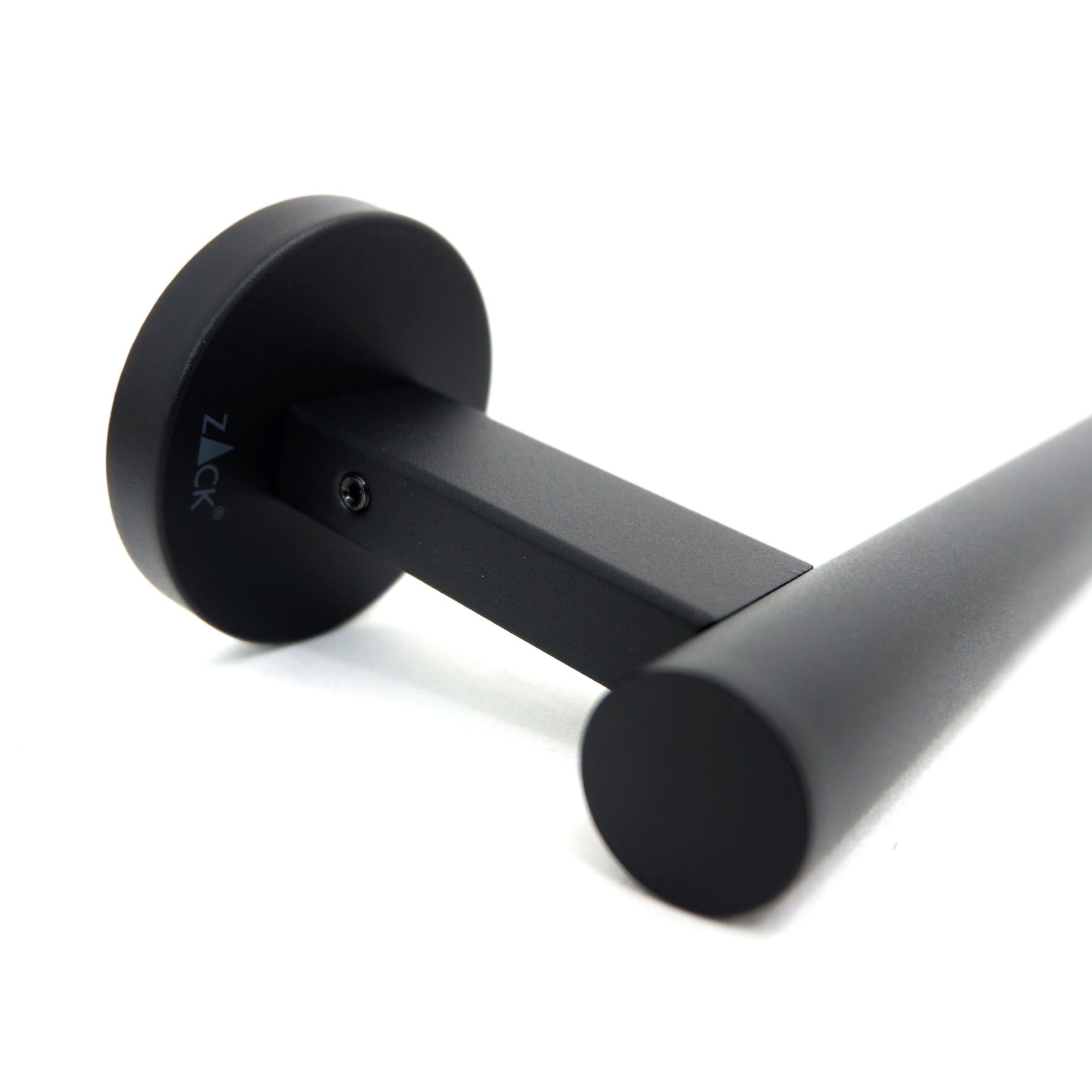 スペアトイレットペーパーホルダー｜40851 SCALA MB ロールホルダー ペーパーストッカー 壁設置タイプ 幅6cm 高さ25cm 奥行き9.1cm 18/10ステンレス製 マットブラック SP50