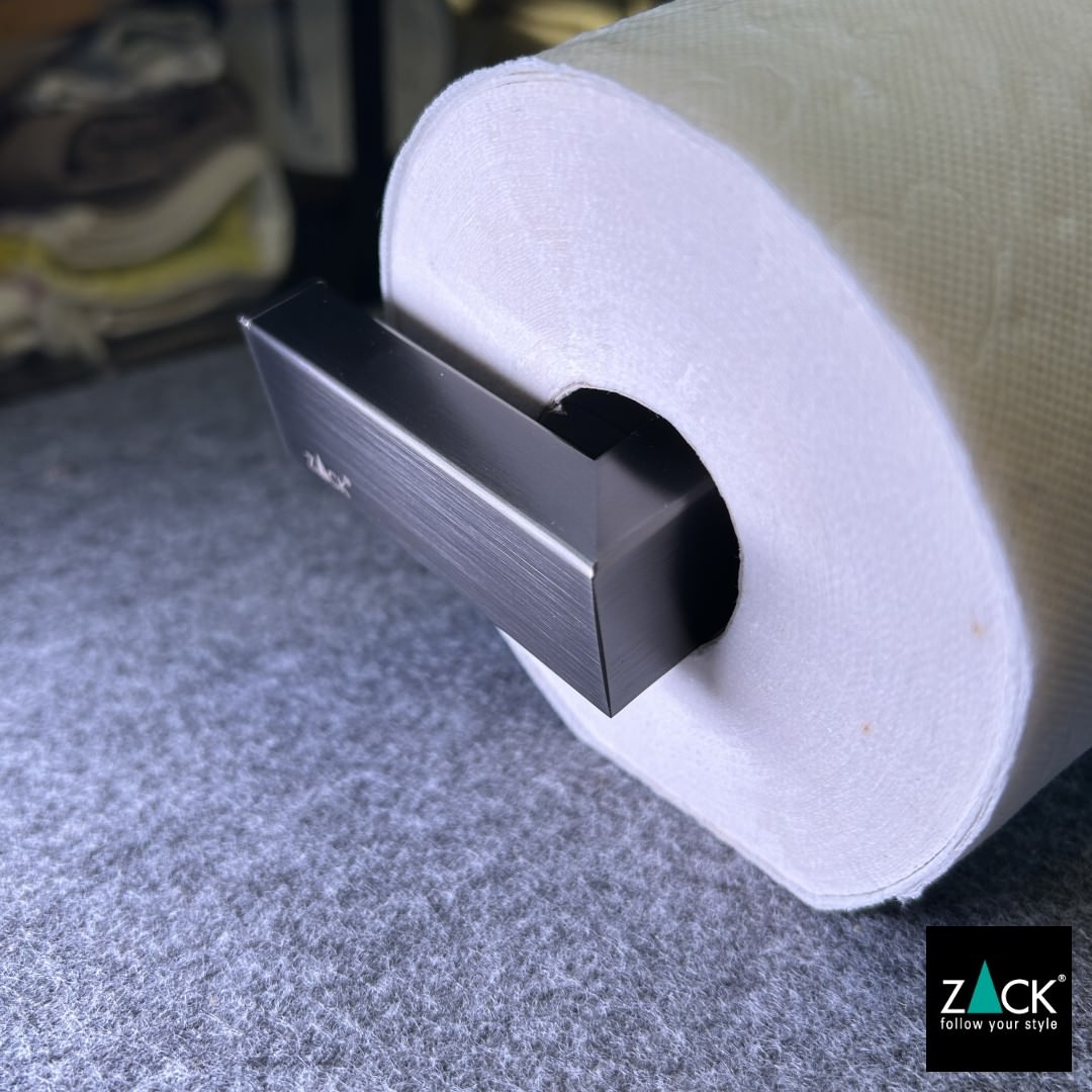 トイレットペーパーホルダー｜40875 LINEA GP ロールホルダー ペーパーストッカー 壁設置タイプ 18/10ステンレス製 グラファイト仕上げ