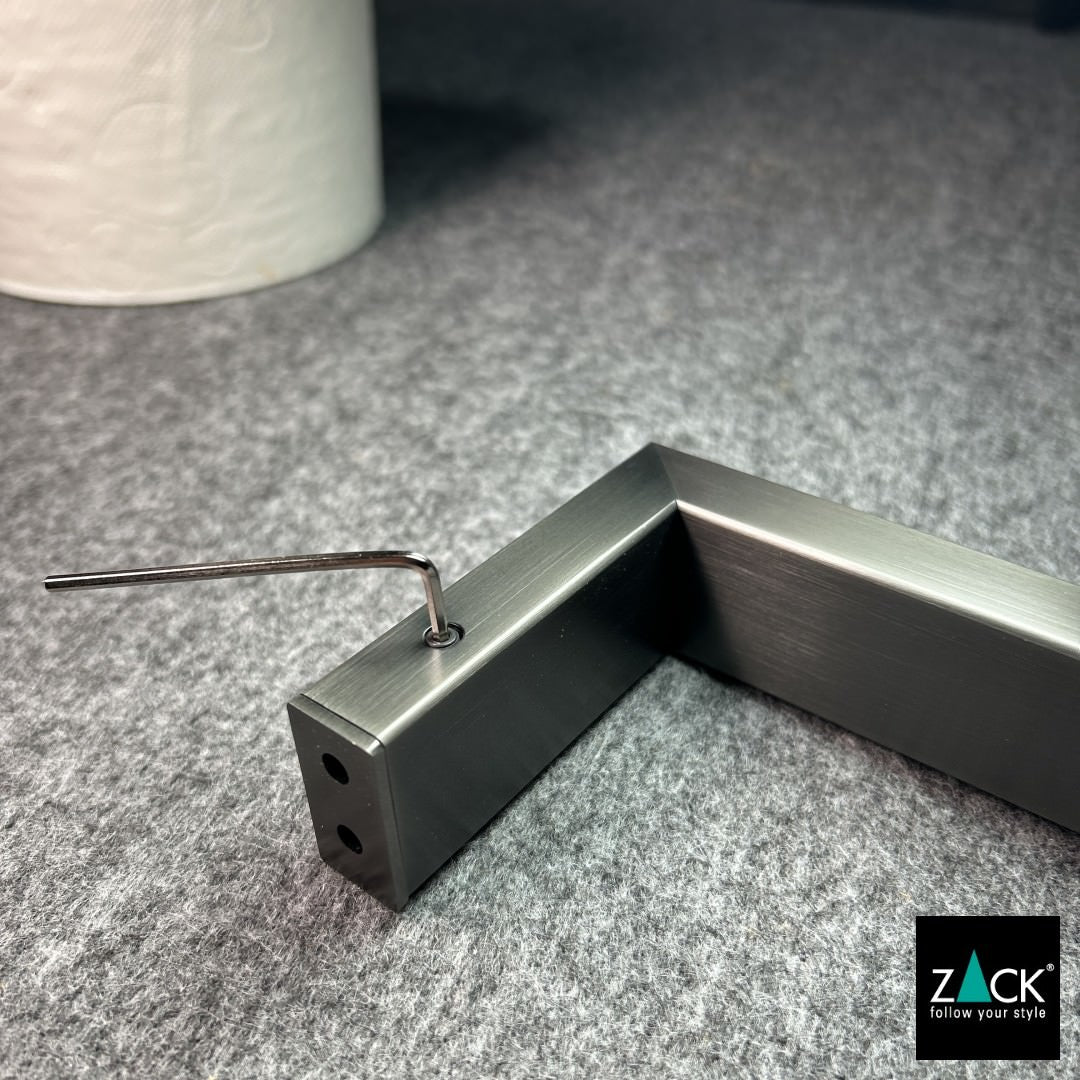 トイレットペーパーホルダー｜40875 LINEA GP ロールホルダー ペーパーストッカー 壁設置タイプ 18/10ステンレス製 グラファイト仕上げ