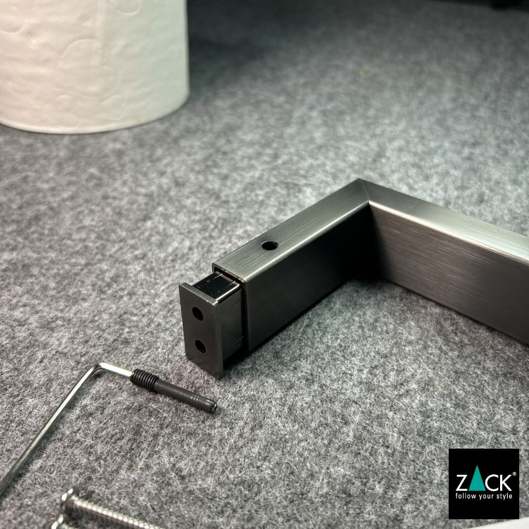 トイレットペーパーホルダー｜40875 LINEA GP ロールホルダー ペーパーストッカー 壁設置タイプ 18/10ステンレス製 グラファイト仕上げ