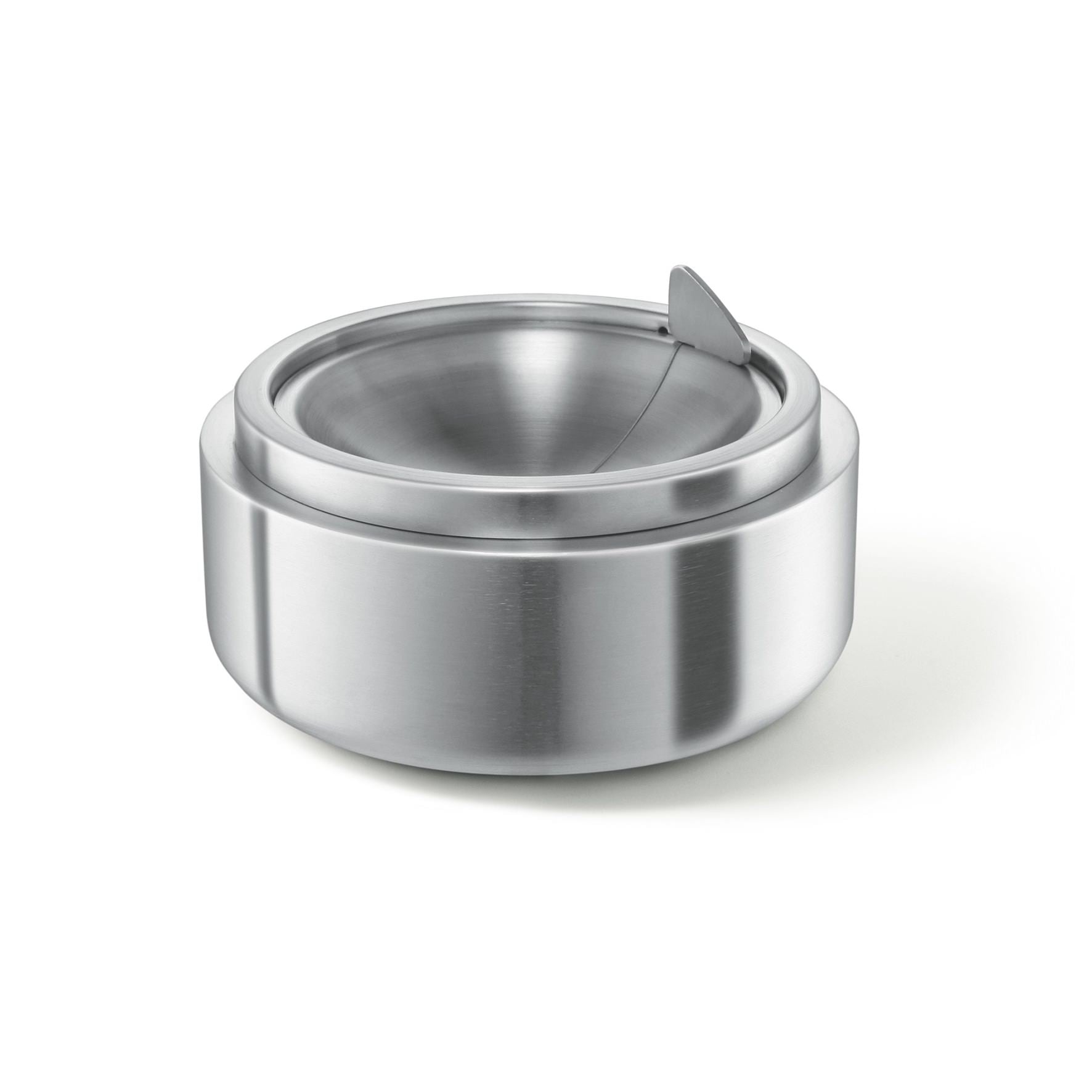 ティッピングアシュトレイ｜50162 CONTAS HL 回転式灰皿 吸殻入れ 高さ6cm 直径13cm 18/10ステンレス製 ヘアライン仕上げ