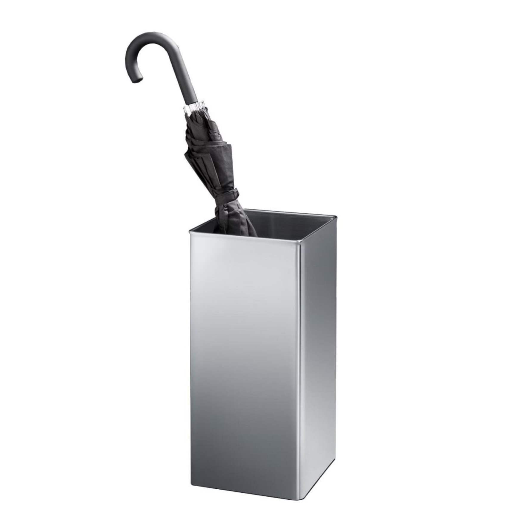 アンブレラスタンド｜50478 ANGOLO HL 傘立 傘たて 傘入れ 高さ50cm 幅21.8cm 奥行き21.8cm 18/10ステンレス製 ヘアライン仕上げ