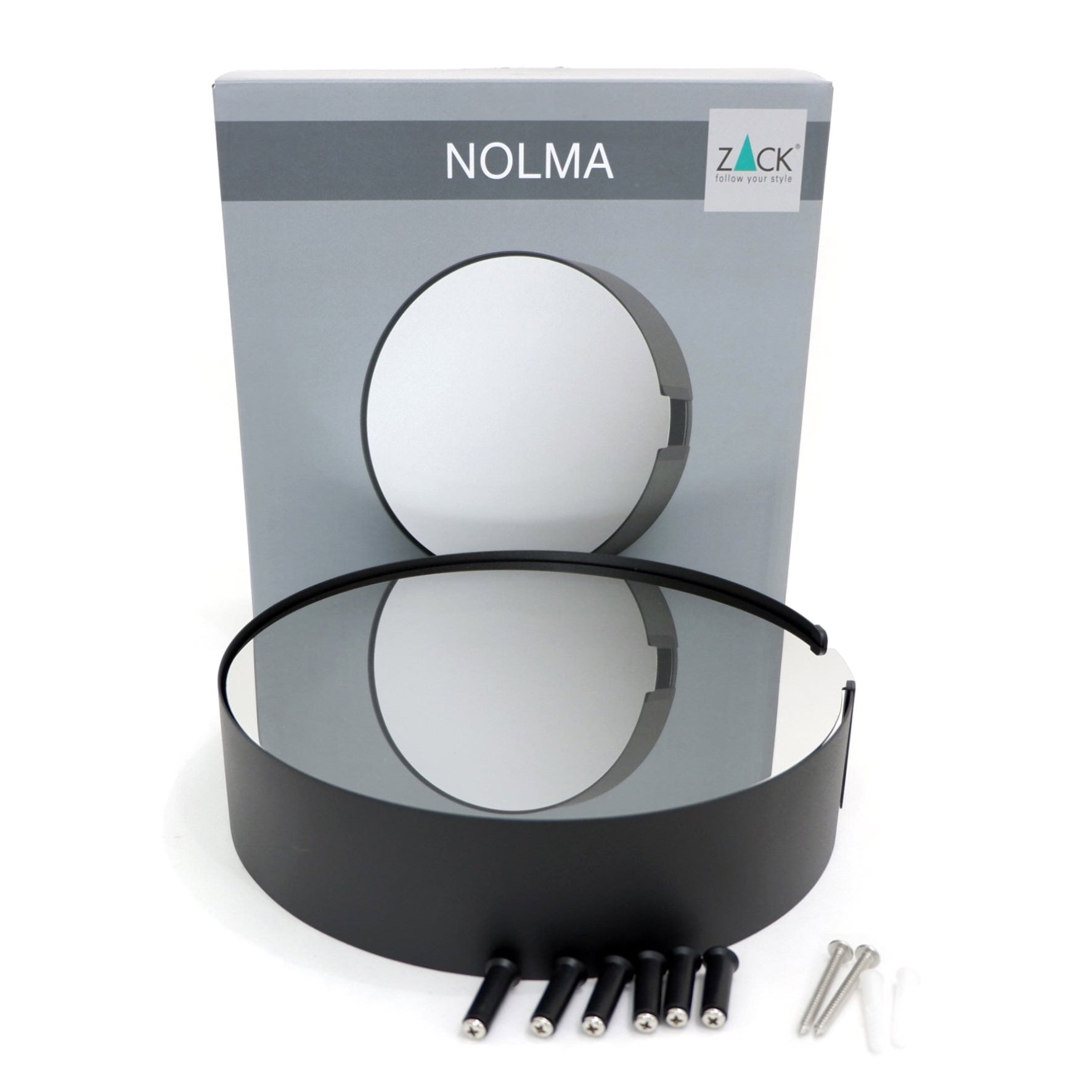 ミラー付きキーキャビネットS｜50603 NOLMA MB キーボックス キャビネット 鍵収納ケース 横幅28.4cm 高さ28cm 奥行き7cm 18/10ステンレス製 マットブラック