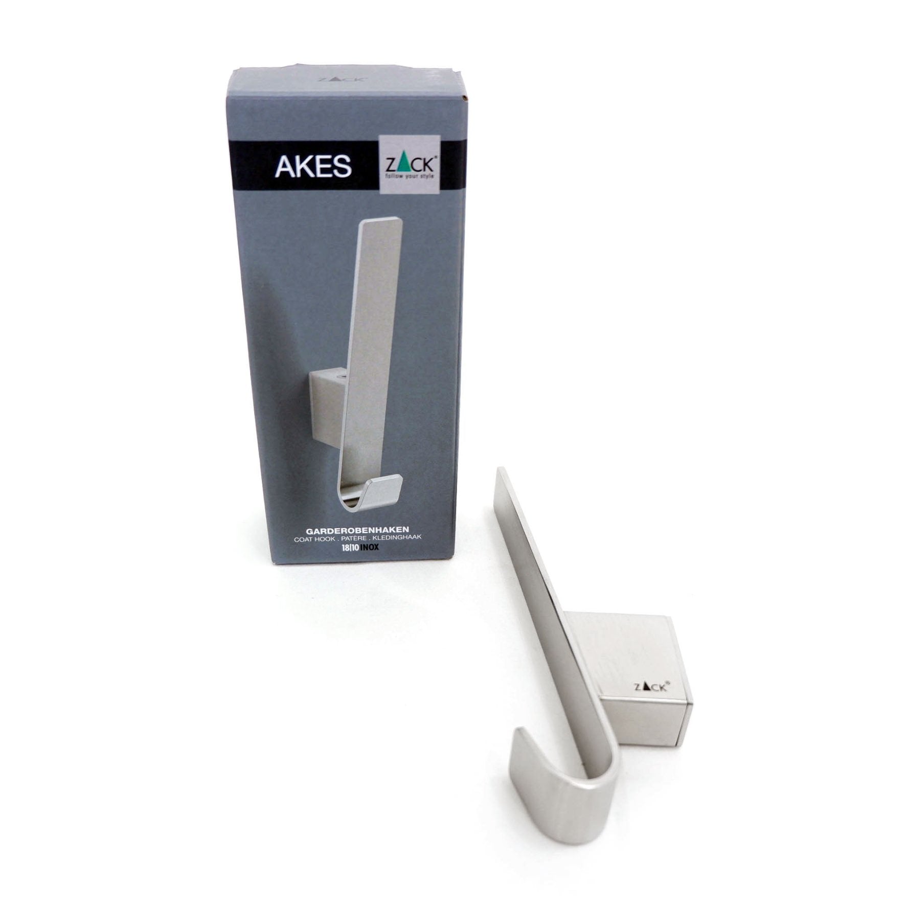 コートフック｜50647 AKES HL ハンガー掛け コート用フック 帽子掛け 高さ16cm 幅2.5cm 奥行き約6cm 18/10ステンレス製 ヘアライン仕上げ