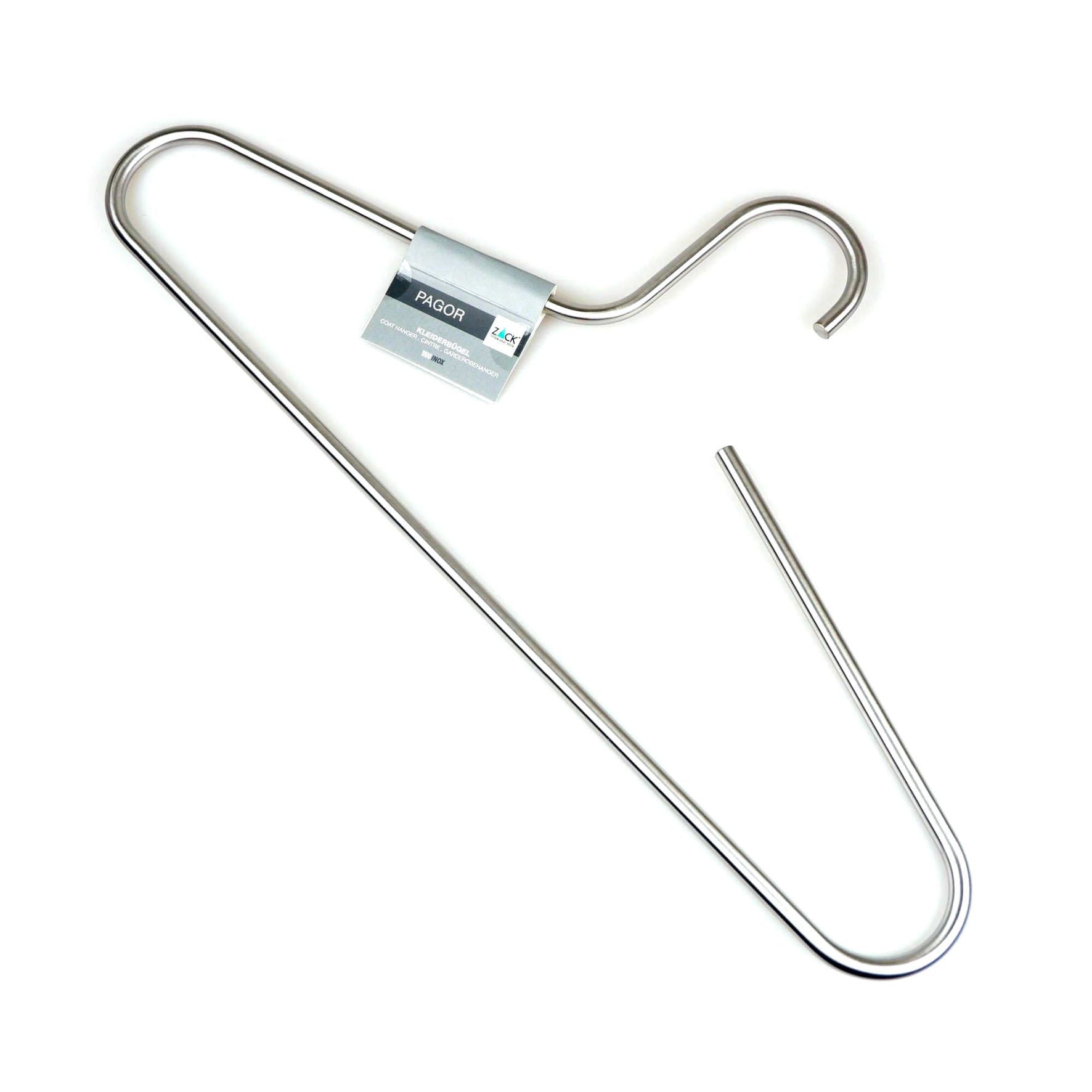 コートハンガー｜50649 PAGOR HL ハンガー スーツハンガー ステンレスハンガー 幅44cm 高さ21.6cm 18/10ステンレス製 ヘアライン仕上げ H1