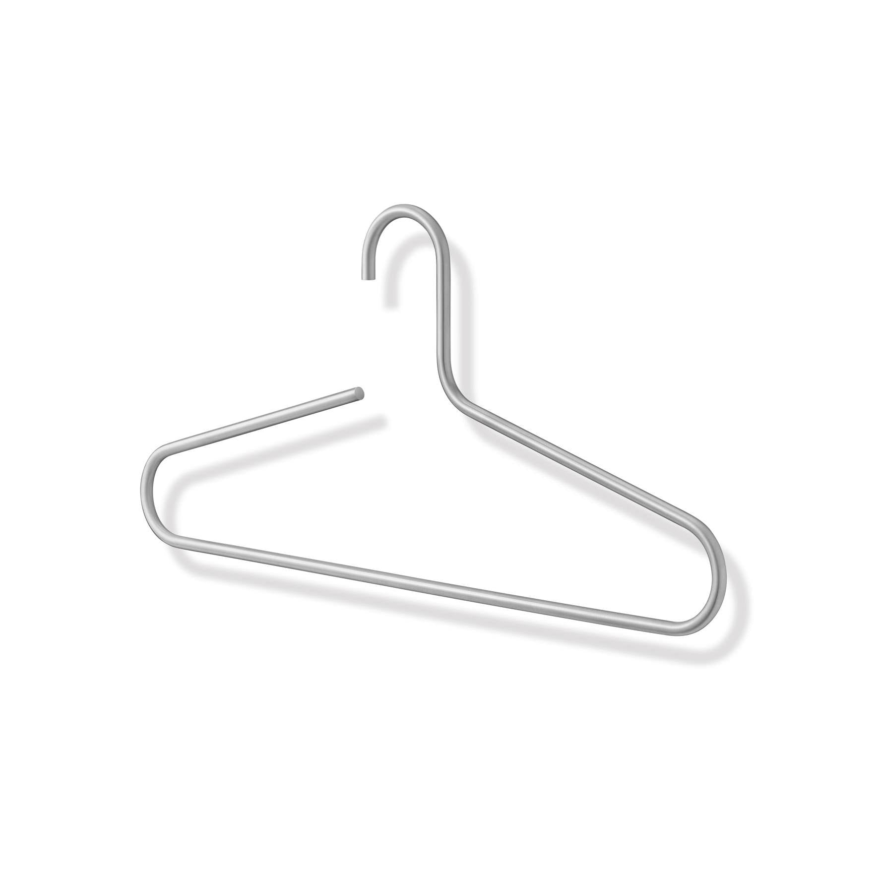 コートハンガー｜50649 PAGOR HL ハンガー スーツハンガー ステンレスハンガー 幅44cm 高さ21.6cm 18/10ステンレス製 ヘアライン仕上げ H1