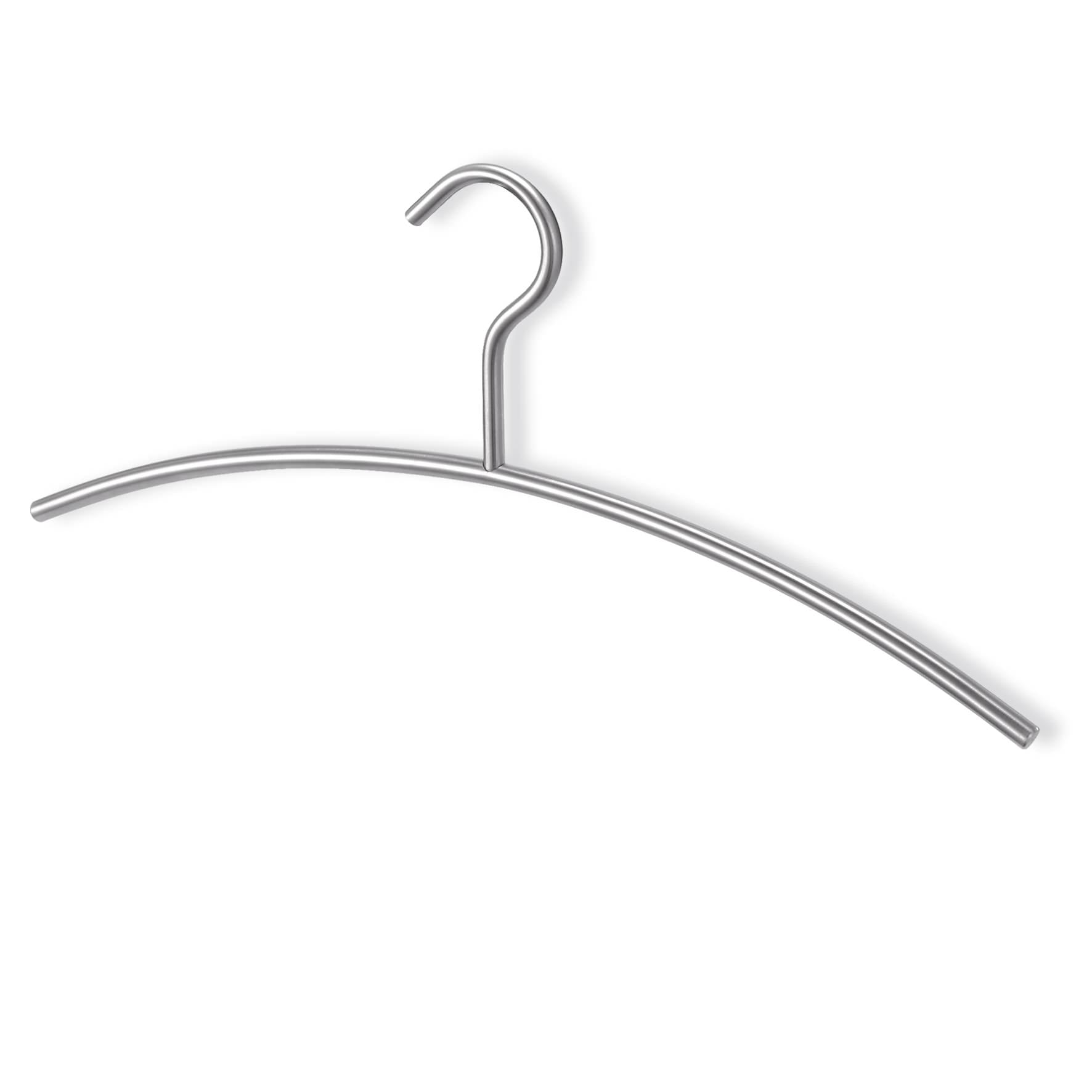 コートハンガー｜50661 LINDOS HL ハンガー スーツハンガー ステンレスハンガー 幅43cm 18/10ステンレス製 ヘアライン仕上げ