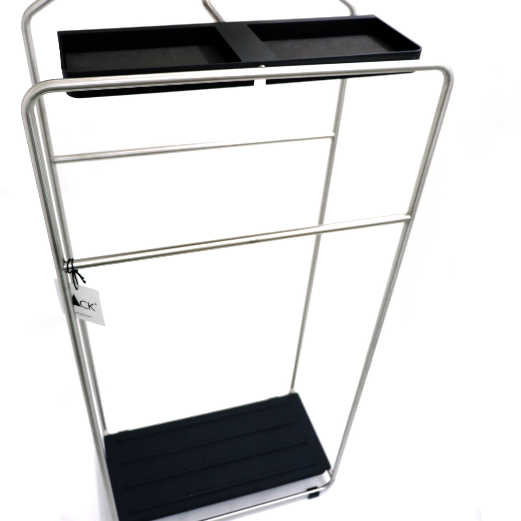 バレットスタンド｜50730 MECOR HL コートスタンド コートラック ホテル収納 高さ106cm ベース幅46cm 奥行き26cm 18/10ステンレス製 ヘアライン仕上げ SP50