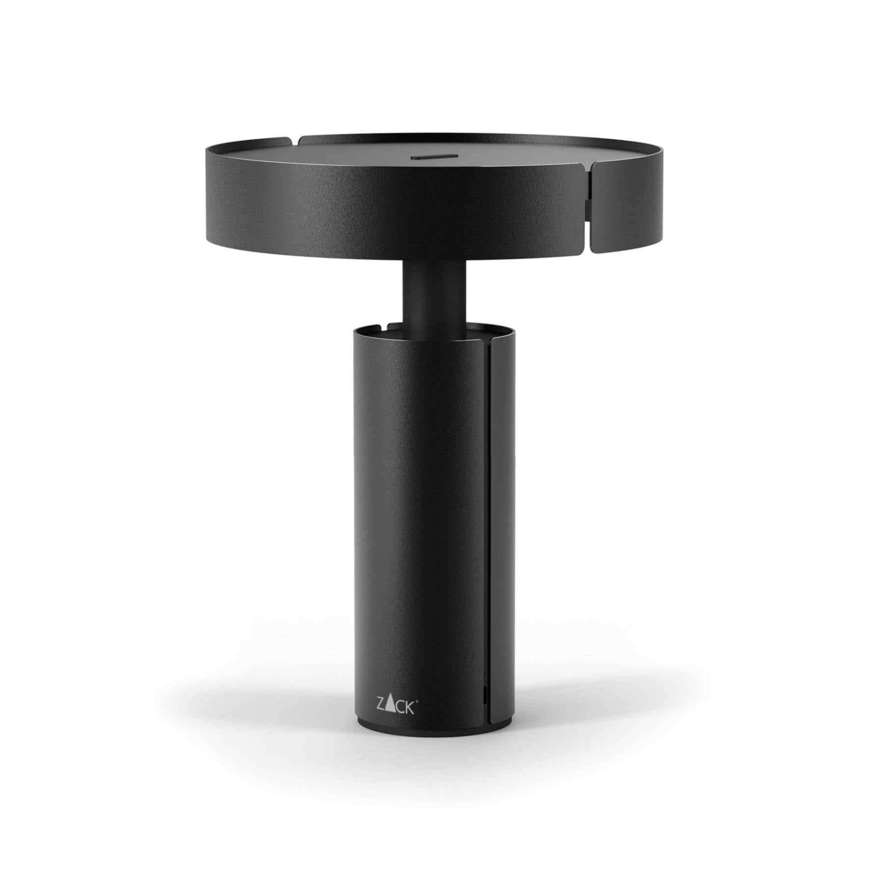 LEDテーブルライト｜60083 YARO MB USB充電式(Type-C) ベッドサイドライト デスクライト 直径20.5cm 高さ26cm スタンド底部直径7cm 1.4kg 18/10ステンレス製 マットブラック