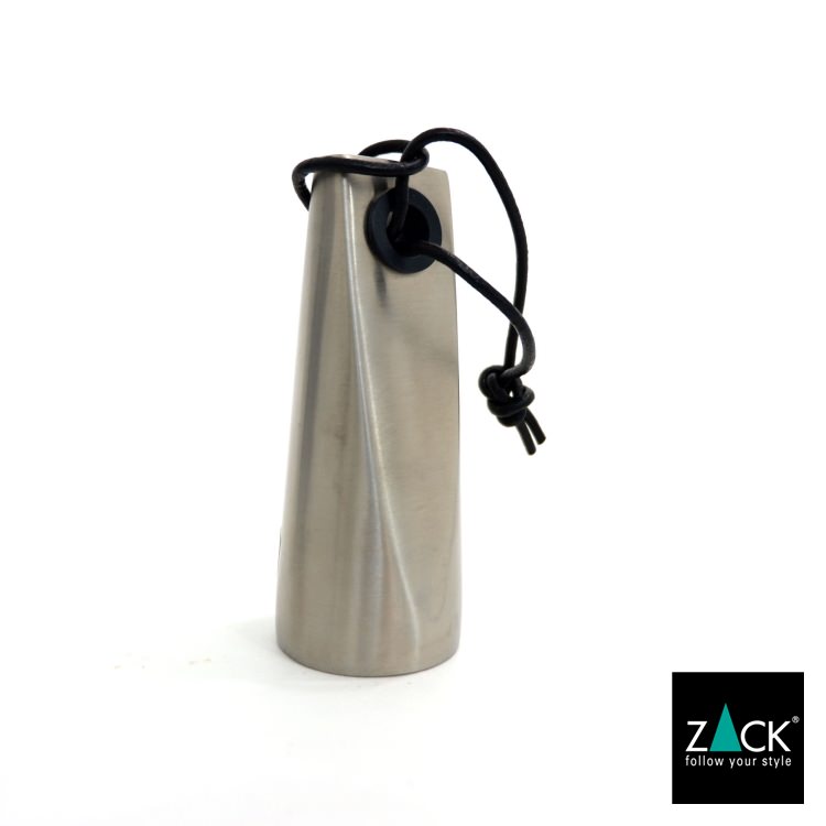 ZACK 20568D ボトルオープナー：上端の開口部とストラップを備えた本体全体