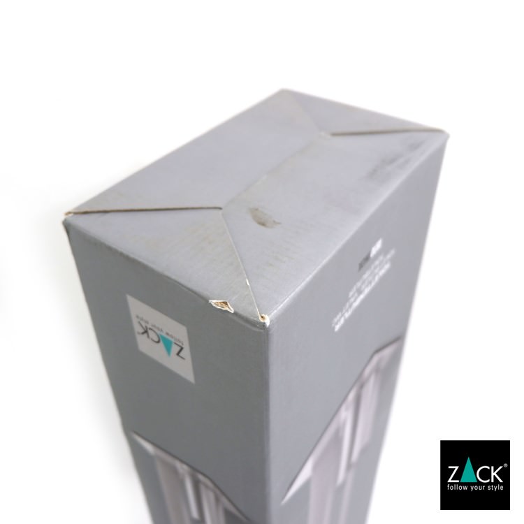 ZACK 40417B トイレットバトラー：商品パッケージ上部と角の状態