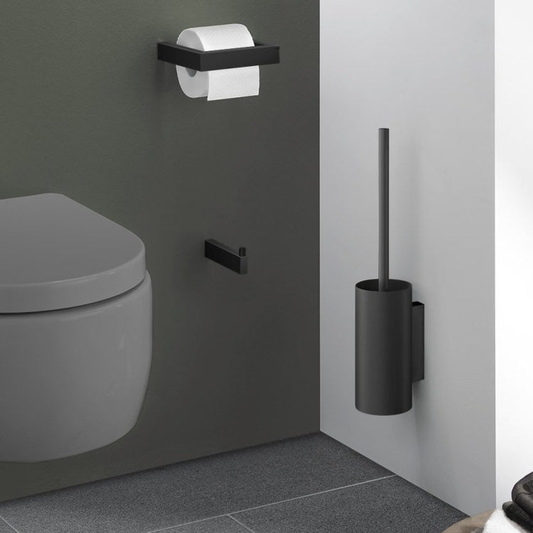 ZACK 40571B トイレブラシ：トイレの横に本体を置いた設置例